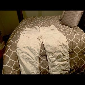 North Face white xl ski pants